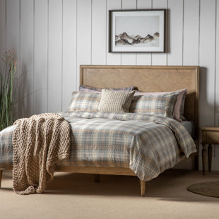 GALLERY DIRECT Falkirk Cream/Grey 200 TC Duvet Cover Set