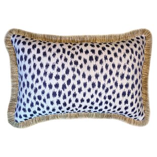 SALLIEDUNCANDESIGNS Fringed Sunbrella® Indoor/Outdoor Throw Pillow