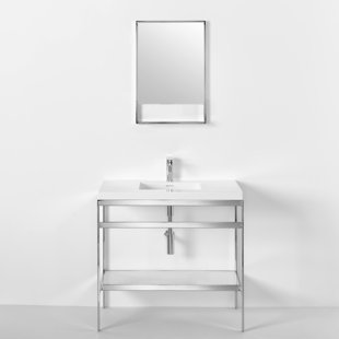 WETSTYLE C 36.25" Single Bathroom Vanity with Mirror