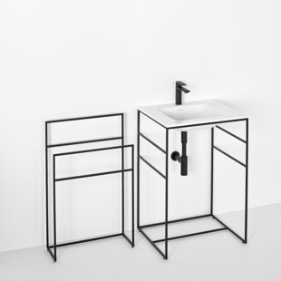 WETSTYLE C2 24" Single Bathroom Vanity Set with Towel Holder