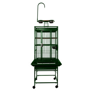 TUCKER MURPHY PET™ Chonda 54'' Iron Play Top Floor Bird Cage with Wheels
