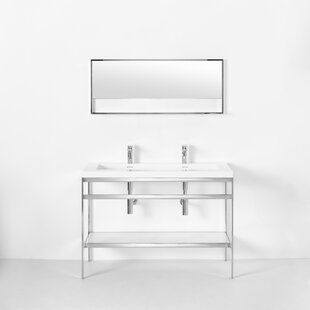 WETSTYLE C 48.25" Single Bathroom Vanity Set with Mirror