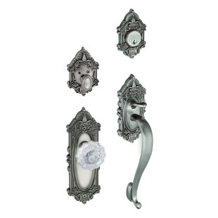 GRANDEUR Grande Victorian Handle With Knob And Deadbolt Entry Set