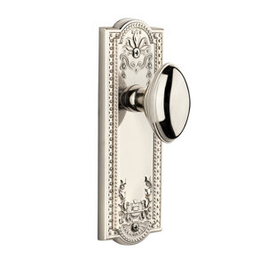 Grandeur Parthenon Plate Privacy with Eden Prairie Door Knob