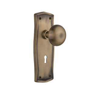 NOSTALGIC WAREHOUSE Prairie Plate with Decorative Keyhole and New York Door Knob