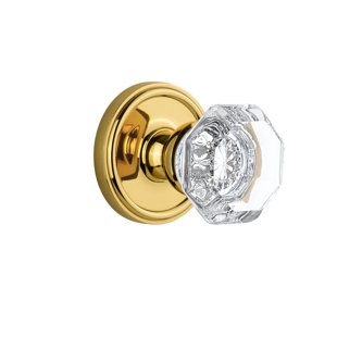 Grandeur Georgetown Rosette Privacy with Chambord Crystal Door Knob