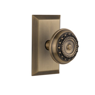NOSTALGIC WAREHOUSE Meadows Privacy Door Knob with Studio Plate