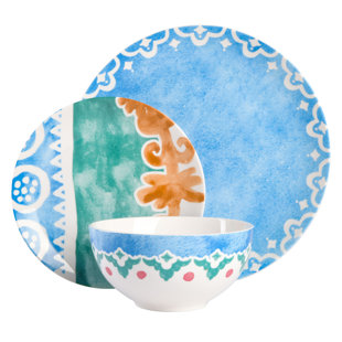 SPICE BY TIA MOWRY Savory 18 Piece Dinnerware Set, Service for 6