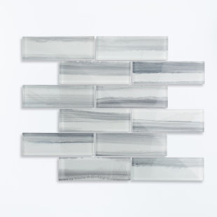 HAORE HOME 2" x 6" Porcelain Brick Joint Mosaic Tile