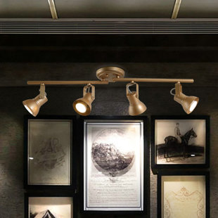 LNC HOME Aldrich 29'' 4 -Light Swing Arm Track Track Kit with Dimmable and Adjustable Head