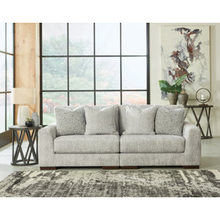 SIGNATURE DESIGN BY ASHLEY Regent Park 98" Square Arm Loveseat with Reversible Cushions