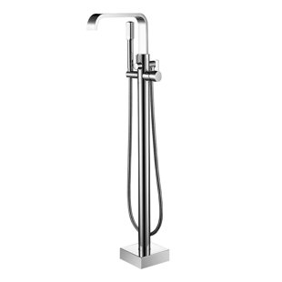 ADM BATHROOM 1 Handle Floor Mounted Tub Filler with Diverter and Handshower