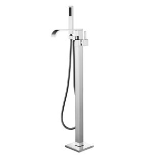 ADM BATHROOM 1 Handle Floor Mounted Tub Filler with Diverter and Handshower