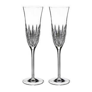 WATERFORD Lismore Diamond Essence Flute 7 fl oz (Set of 2)