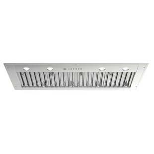 Bertazzoni 48" 1200 Ducted (Vented) Insert Range Hood with Baffle Filter and Light Included Stainless Steel