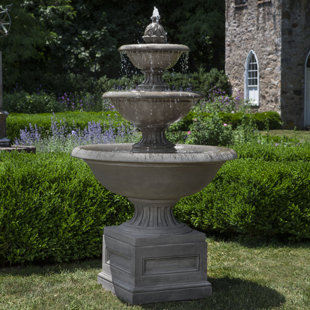 CAMPANIA INTERNATIONAL Fonthill Concrete Garden Terrace Fountain