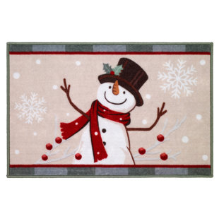 THE HOLIDAY AISLE® Brightbill Cotton Bath Rug