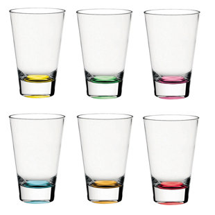 MAJESTIC CRYSTAL Confetti 14oz. Drinking Glass Set (Set of 6)