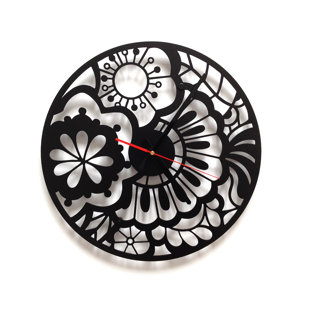 DECOLICIOUS Floro Metal Wall Clock