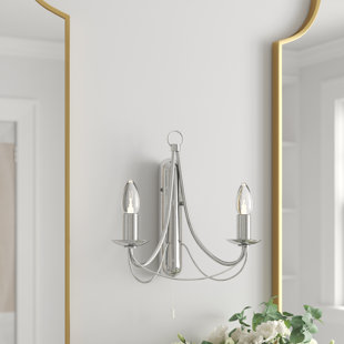 THREE POSTS Arness Mild Steel Candle Wall Light