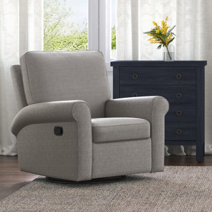 CLICK DECOR ClickDecor Hughes Swivel Recliner Chair