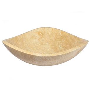 EDEN BATH Travertine Stone Specialty Vessel Bathroom Sink