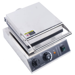 DENFER Commercial Nonstick Electric Waffle Maker Baker Non-Stick & Temp Control 1750W