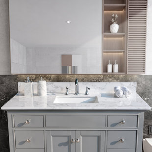 SOMUBI 49'' Single Bathroom Vanity Top with Sink