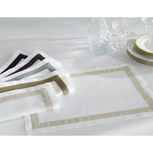 HOME TREASURES LINENS Fino Linen Square Napkin (Set of 6)