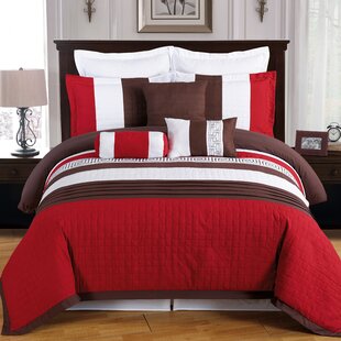 LINEN DEPOT DIRECT Wrigley Modern & Contemporary Striped Comforter Set