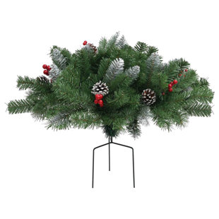 DIE SAISONTRUHE Künstlicher Weihnachtsbaum 40 cm Grün mit LED-Leuchten