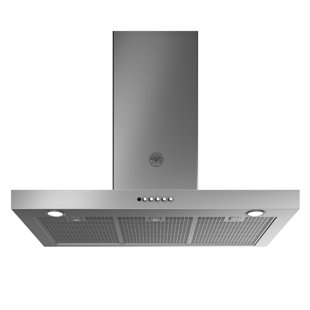 Bertazzoni 36" 600 Ducted (Vented) Wall Range Hood with Light Included Stainless Steel