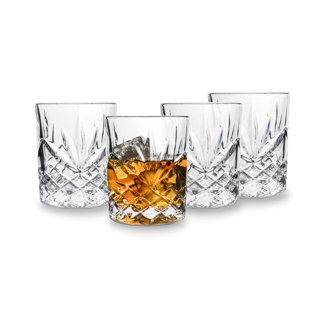 GODINGER SILVER ART CO Delina 10 oz. Crystal Whiskey Glass