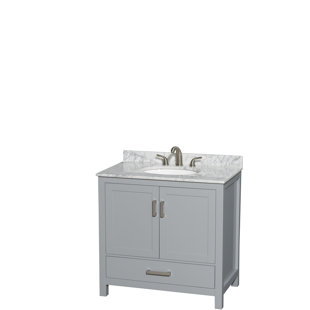 WYNDHAM COLLECTION Sheffield 36" Single Bathroom Vanity Set with Mirror