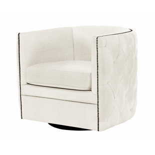 BERNHARDT Palazzo Upholstered Swivel Barrel Chair