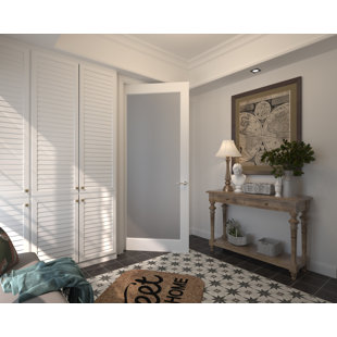 ARK DESIGN II Rene Glass and Manufactured Wood Standard Door