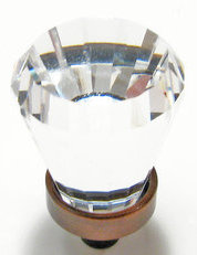 RICHELIEU Swarovski Crystal Collection 3/4" Diameter Conical Knob