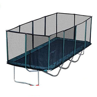 Galactic Xtreme 17' Rectangle Backyard Trampoline with Safety Enclosure