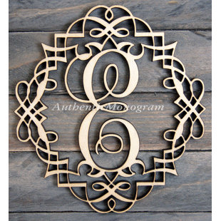 AMONOGRAM ART UNLIMITED Single Classic Frame Wooden Monogram Wall Decor