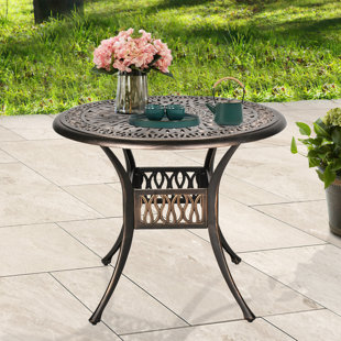 Giodir Patio Metal Bistro Dining Table