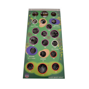DEEP SHOT GAMES Golf Bean Bag Toss Game