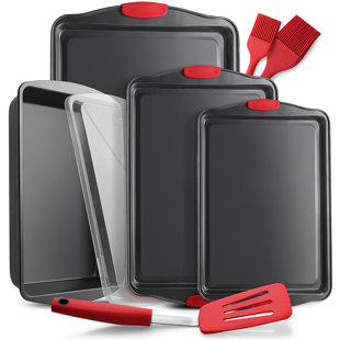 Joytable Bakeware Set - 4 Piece Nonstick Bakeware Set With Silicone