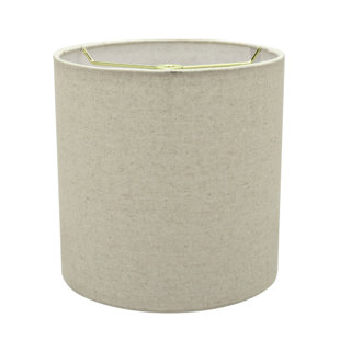 HIGHLAND DUNES 8'' H x 8'' W Linen Drum Lamp Shade