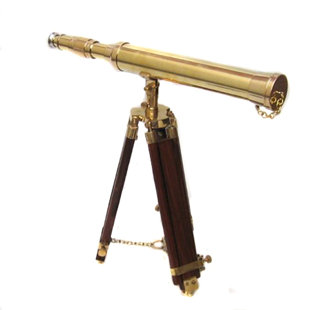 EC WORLD IMPORTS 17th Century Antique Replica Tabletop Telescope Sculpture