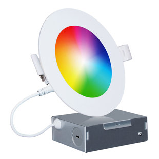 INFIBRITE 6'' Tunable Color Temperature Dimmable Air-Tight IC Rated LED Canless Recessed Lighting Kit