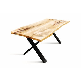 VVRHOMES Ruban-100 Solid Wood Dining Table