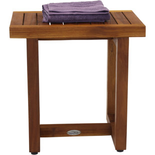 AQUA TEAK Spa 17.25'' W Teak Shower Bench