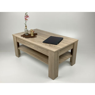 DS MÖBEL Ausziehbarer Couchtisch Ewa mit Stauraum