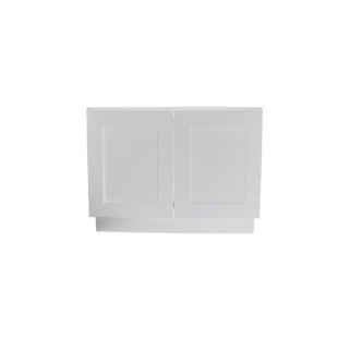 L&C CABINETRY Recessed Panel Painted Plywood Sink Base Cabinet Ready-to-Assemble