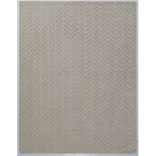 NUSTORY Herringbone Hand Tufted Chevron Area Rug